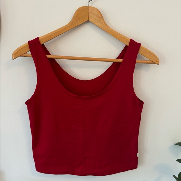 Simply Merino Rouge Crop Top - Picture 2 of 2